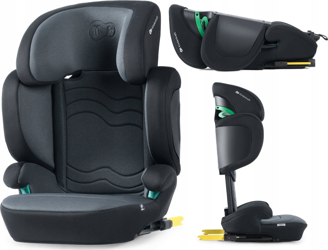 KinderKraft KINDERKRAFT autosedačka XPAND 2 ISOFIX I-SIZE, grafitově černá