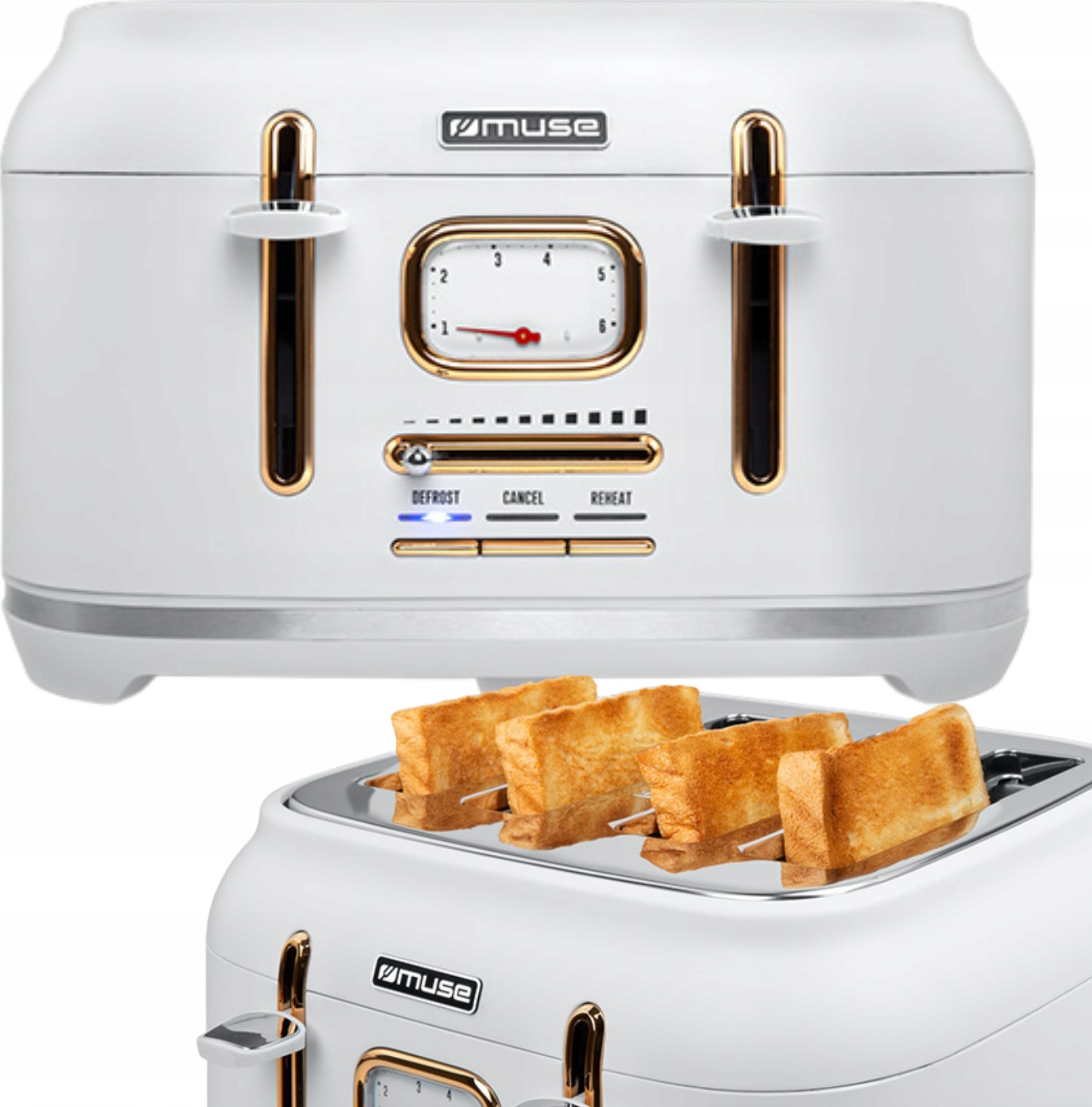 Toustovač Muse TOSTER MS-131W 1800W 4 SLOT