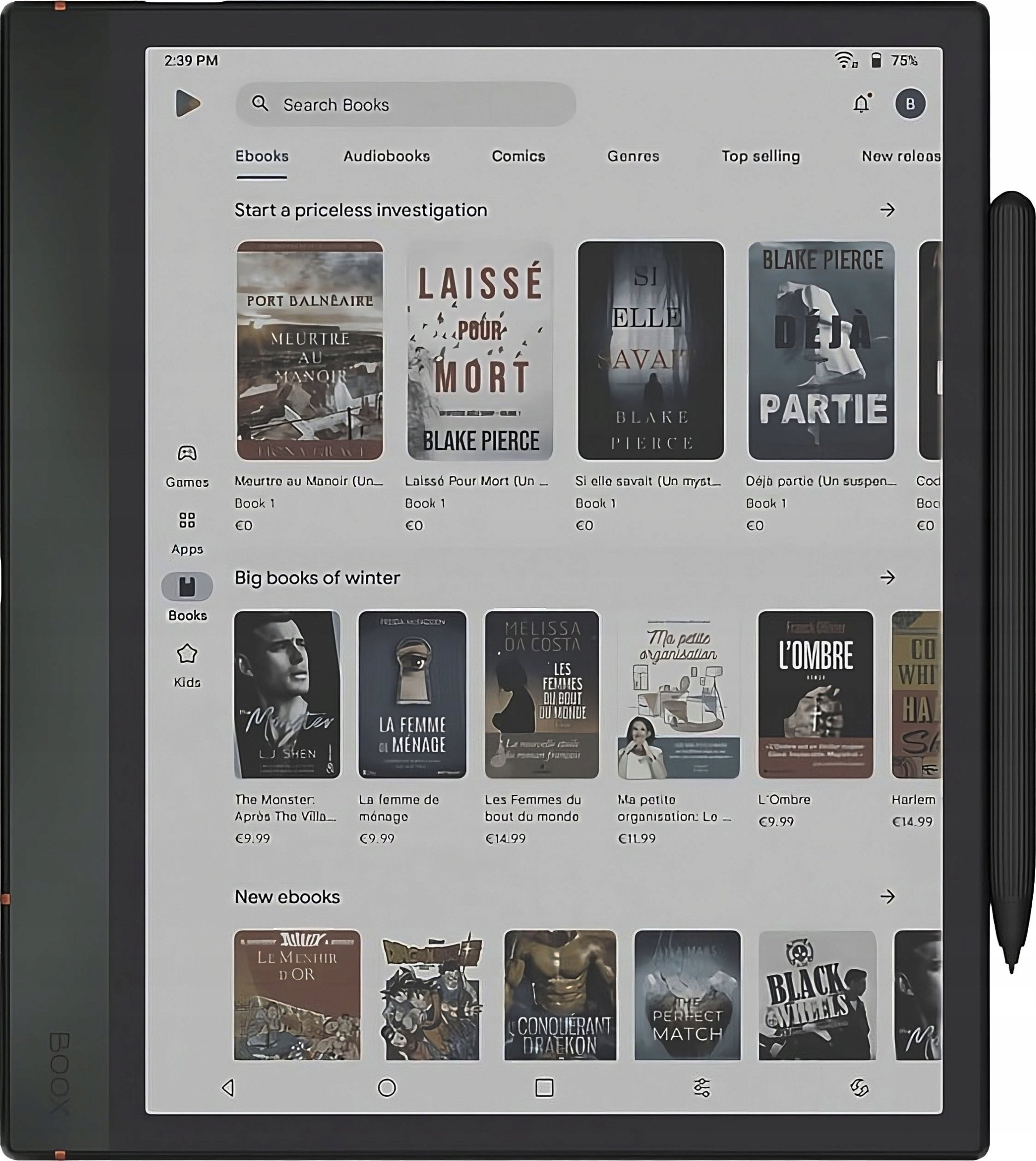 Ebook Onyx Boox Note Air 4 C 10,3  E-Ink Kaleido 3 64GB Wi-Fi Gray