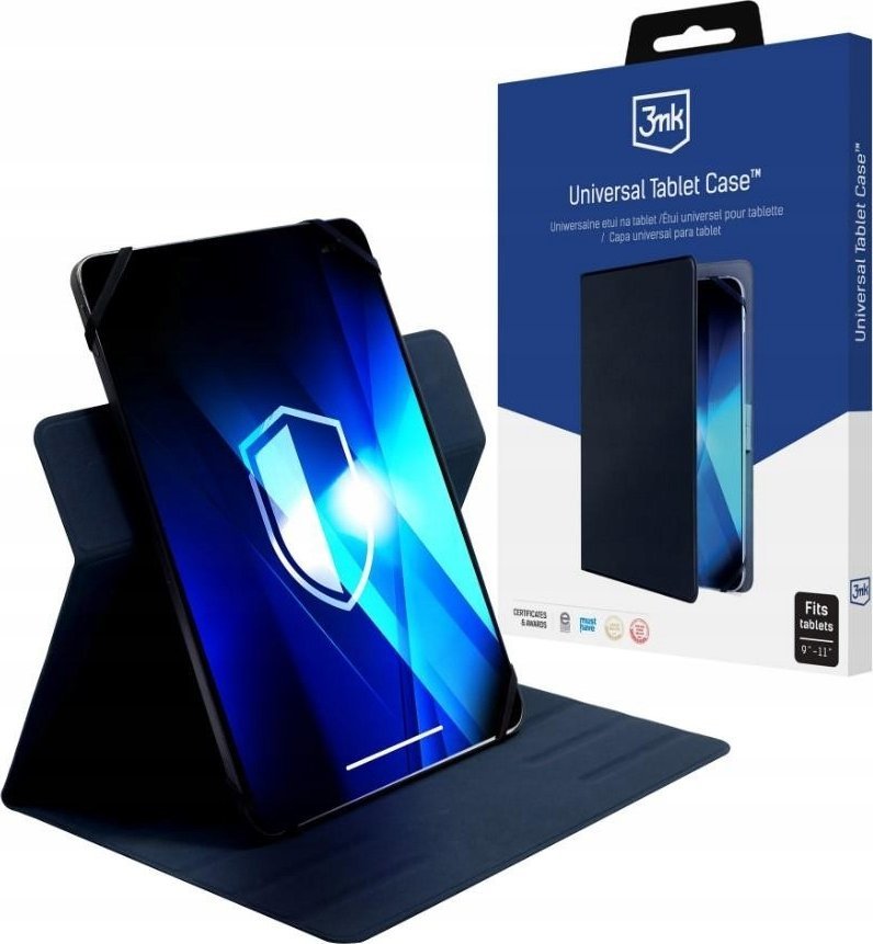 3mk Universal Tablet Case pro tablety 9-11 , Dark Blue