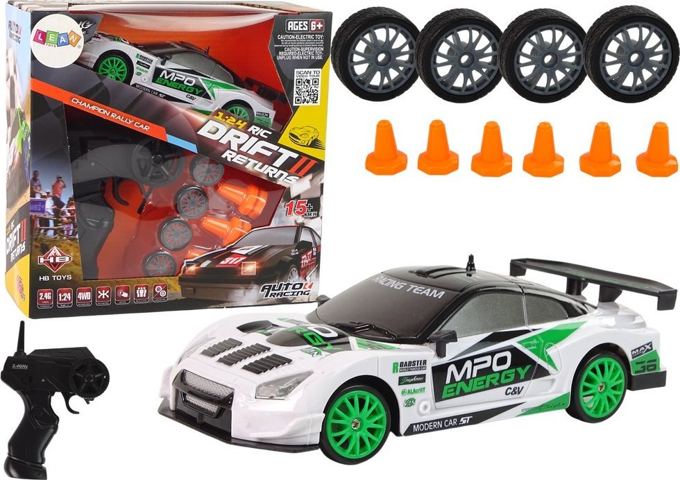 LeanToys Sports Car Drift R/C na dálkové ovládání 15 km/h Výměna kola LEAN Toys