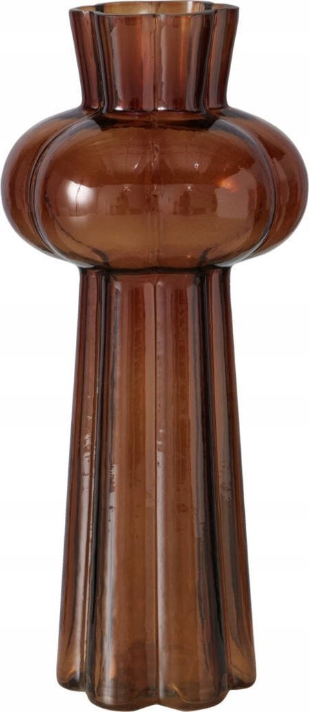 Boltze Skleněná váza z mahagonu, 25 cm