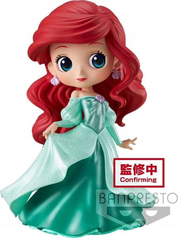 Bandai Banpresto Malá mořská víla - Q Posket Ariel princezna šaty třpytivá figurka