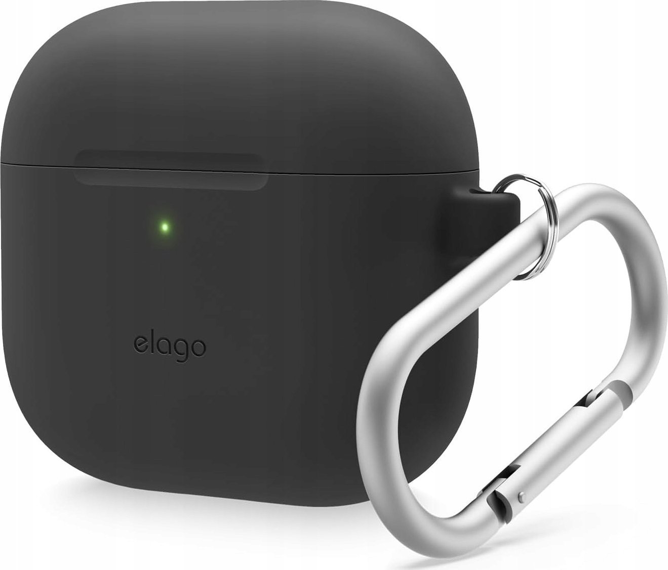 Elago Elago AirPods 4 Hang Silicone Case - pouzdro s karabinou pro AirPods 4 černé - Záruka bezpečnosti. Jednoduché splátky. Doprava zdarma od 170 PLN.