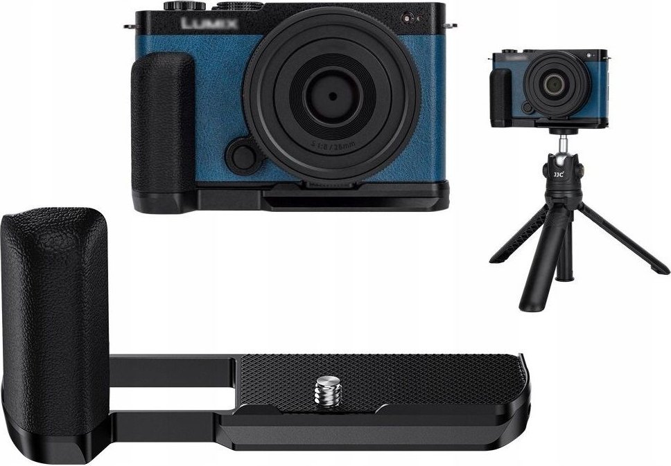 JJC Handle Rail Cage Video Grip Holder 1/4  závit pro Panasonic Lumix S9 / HG-S9