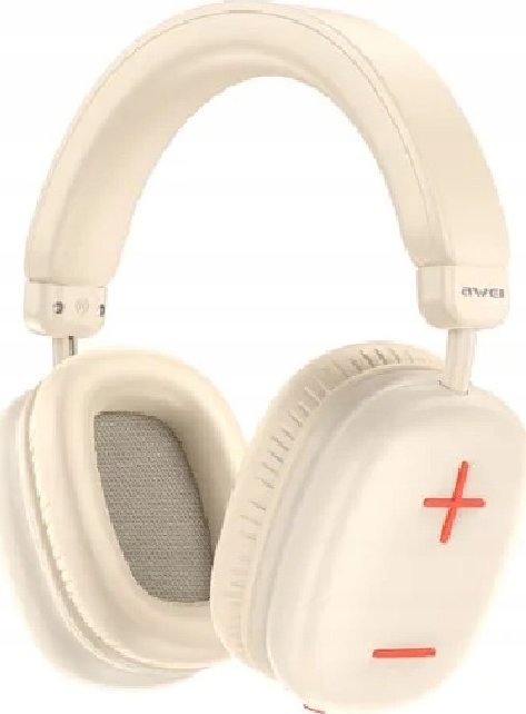 AWEI Béžová sluchátka Bluetooth do uší AT6