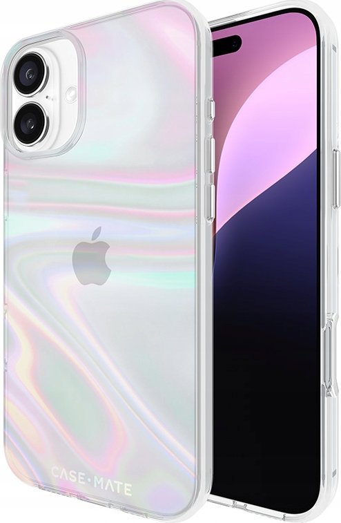 Casemate Pouzdro Case-Mate Soap Bubble pro iPhone 16 Plus (duhové)