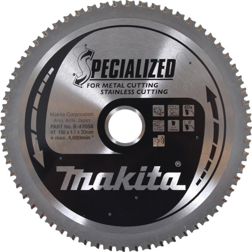 Makita MAKITA KRUHOVÁ PÍLA 150x20x60z KOV / NEREZ (DCS551/DCS53)
