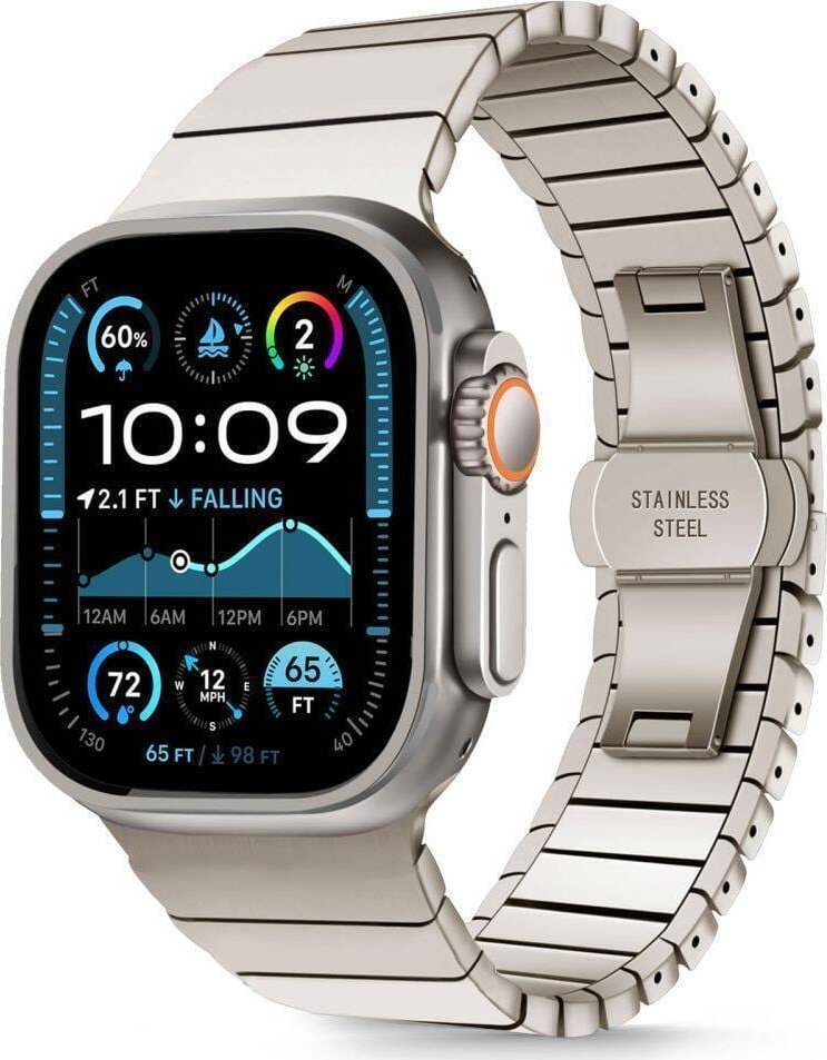 Tech-Protect Řemínek pro APPLE WATCH 6 / 7 / 8 / 9 / 10 / SE / ULTRA 1 / 2 (44 / 45 / 46 / 49 MM) Tech-Protect LinkBand Titanium