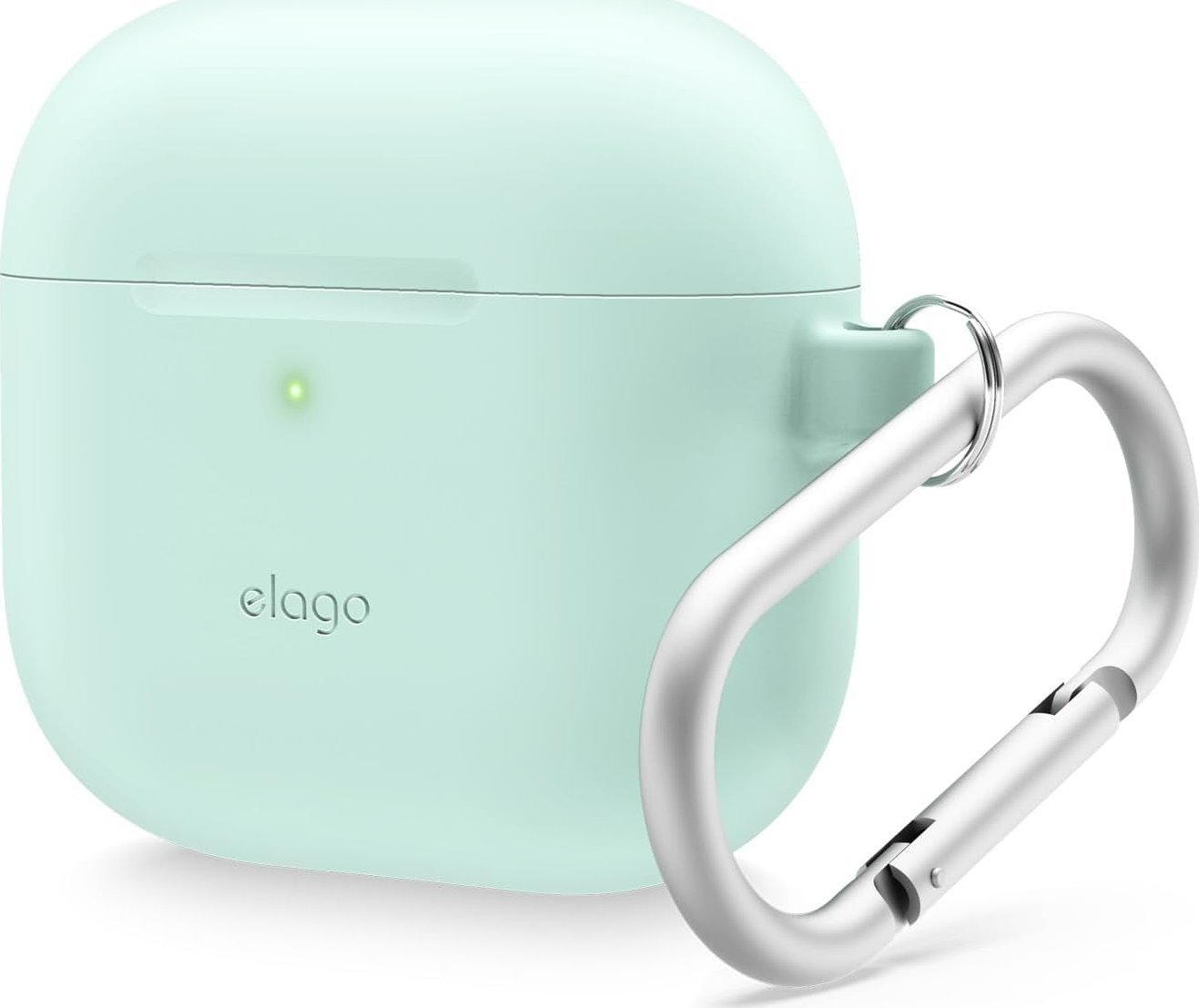 Elago Silikonové pouzdro Elago AirPods 4 Hang - pouzdro s karabinou pro AirPods 4 mint - záruka bezpečnosti. Jednoduché splátky. Doprava zdarma od 170 PLN.