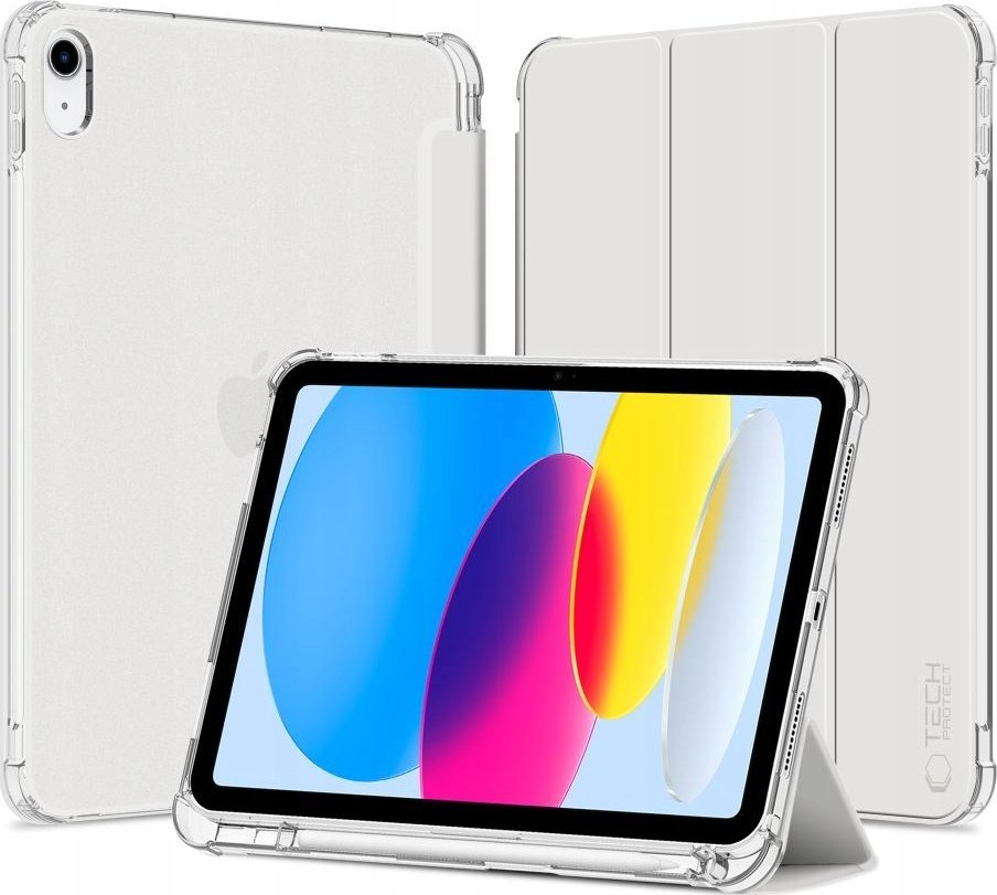 Tech-Protect Pouzdro na tablet SC PEN HYBRID IPAD 10.9 10 / 2022 CRYSTAL SILVER