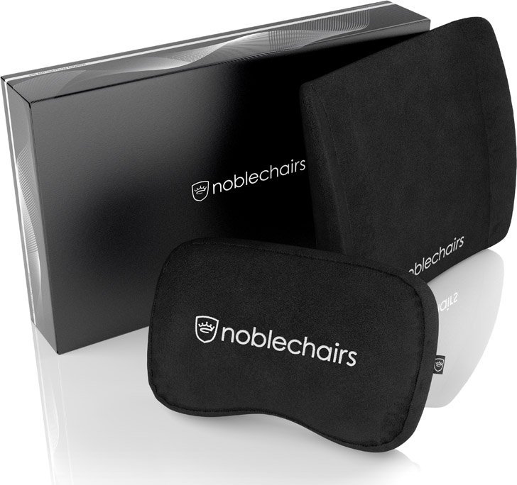 Noblechairs  sada paměťových polštářů na křesla, černá