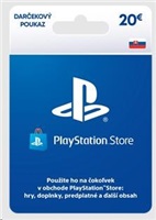 PlayStation Live Cards 20 EUR Hang pro SK PS Store
