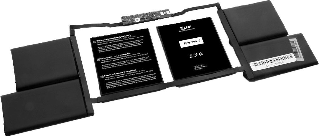 Baterie LMP MB Pro 16 Thunderbolt 3 (USB-C), A2113, 11/19 až 10/21, MacBookPro16.1, MacBookPro16.4, vestavěná, Li-Ion Polymer, 11,36V, 98Wh