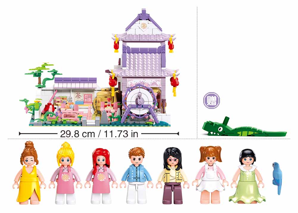 Sluban Girls Dream M38-B1078 Čajovna s okrasnou zahradou