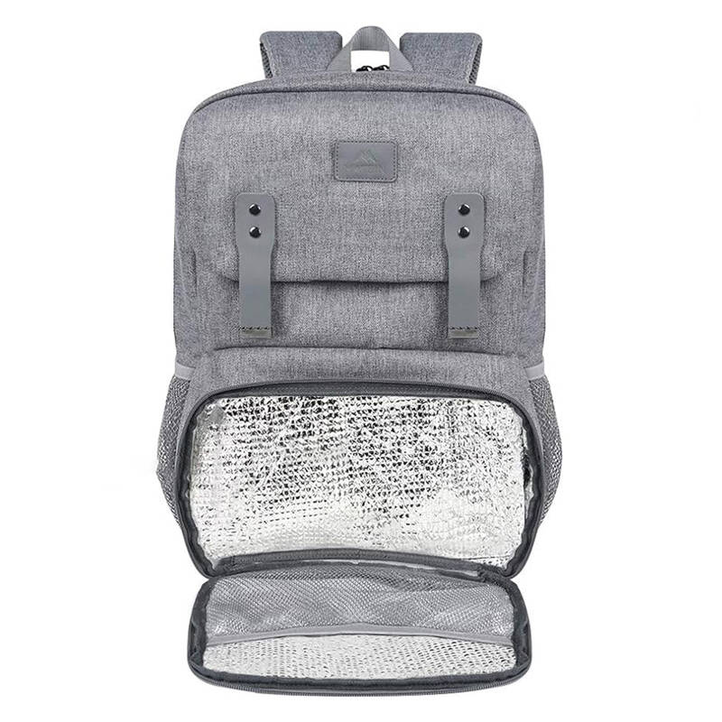 Batoh na notebook / taška na oběd 15,6   Matein 1161 USB Grey