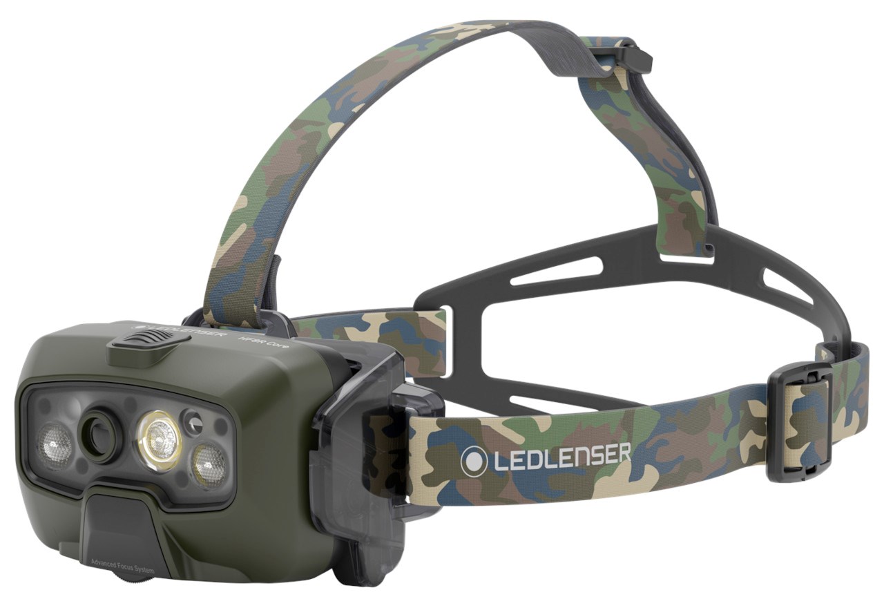 Ledlenser HF8R Core RGB Camouflage - Čelovka LED, zelený