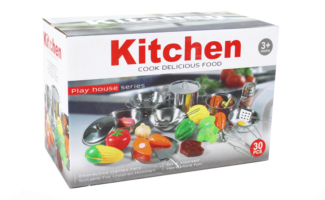 Kovová sada nádobí s příslušenstvím 30 ks