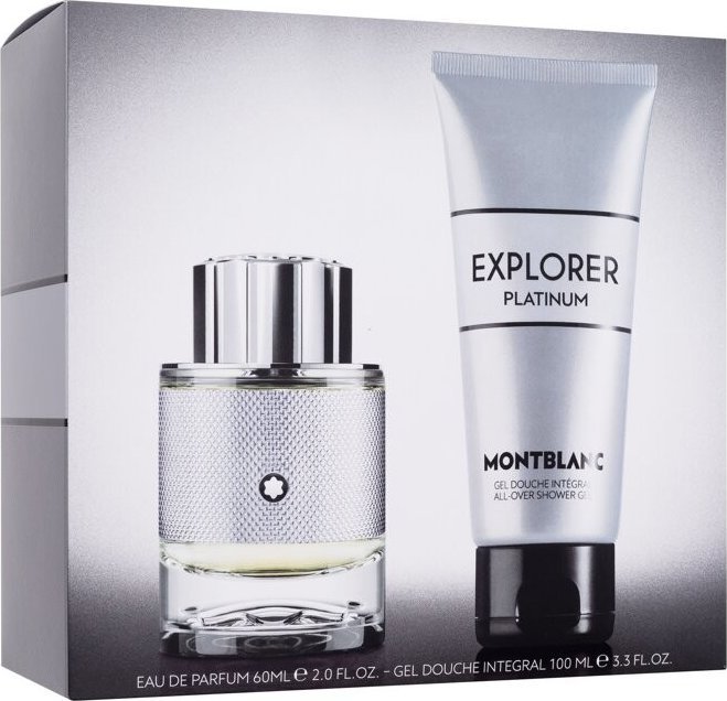 Mont Blanc SET MONT BLANC Explorer Platinum EDP sprej 60ml + SPRCHOVÝ GEL 100ml