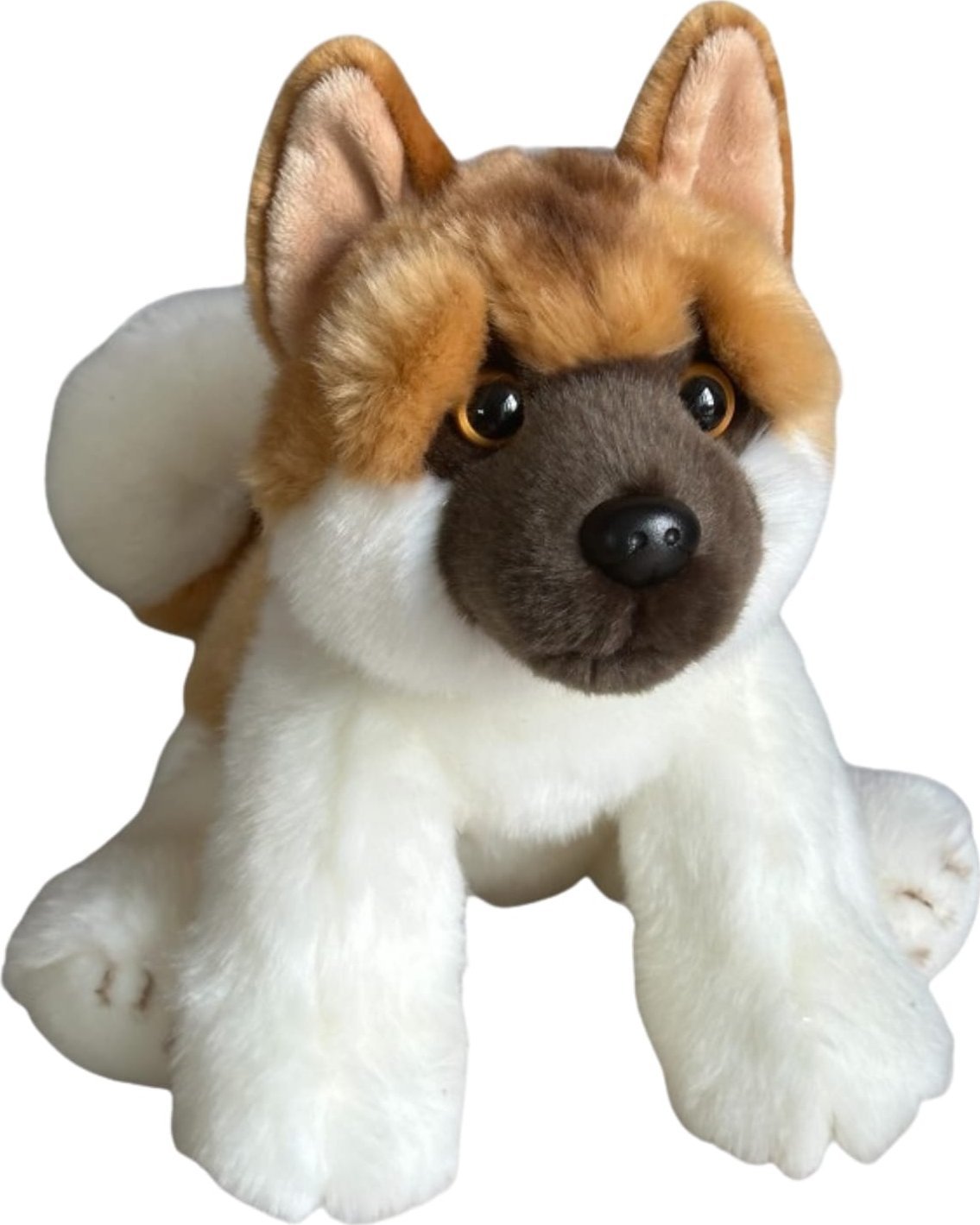 Dubi Plyšová hračka Akita Pes Maskot Sedící 28cm Měkký plyšový medvídek Pes