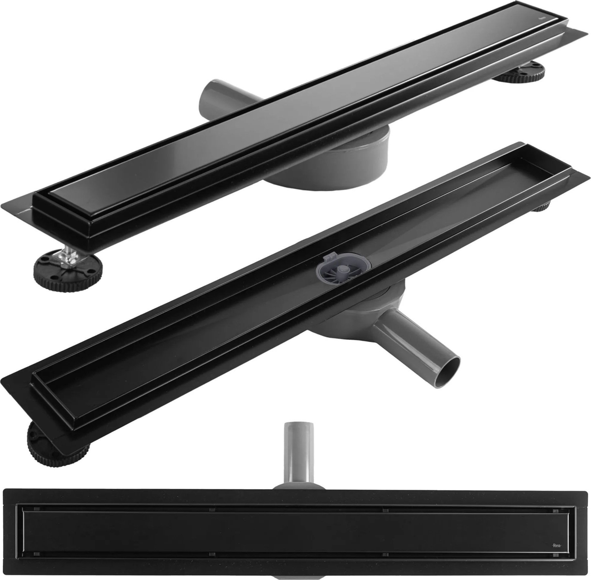 Rea Linear Drain REA Neox pro Black 80