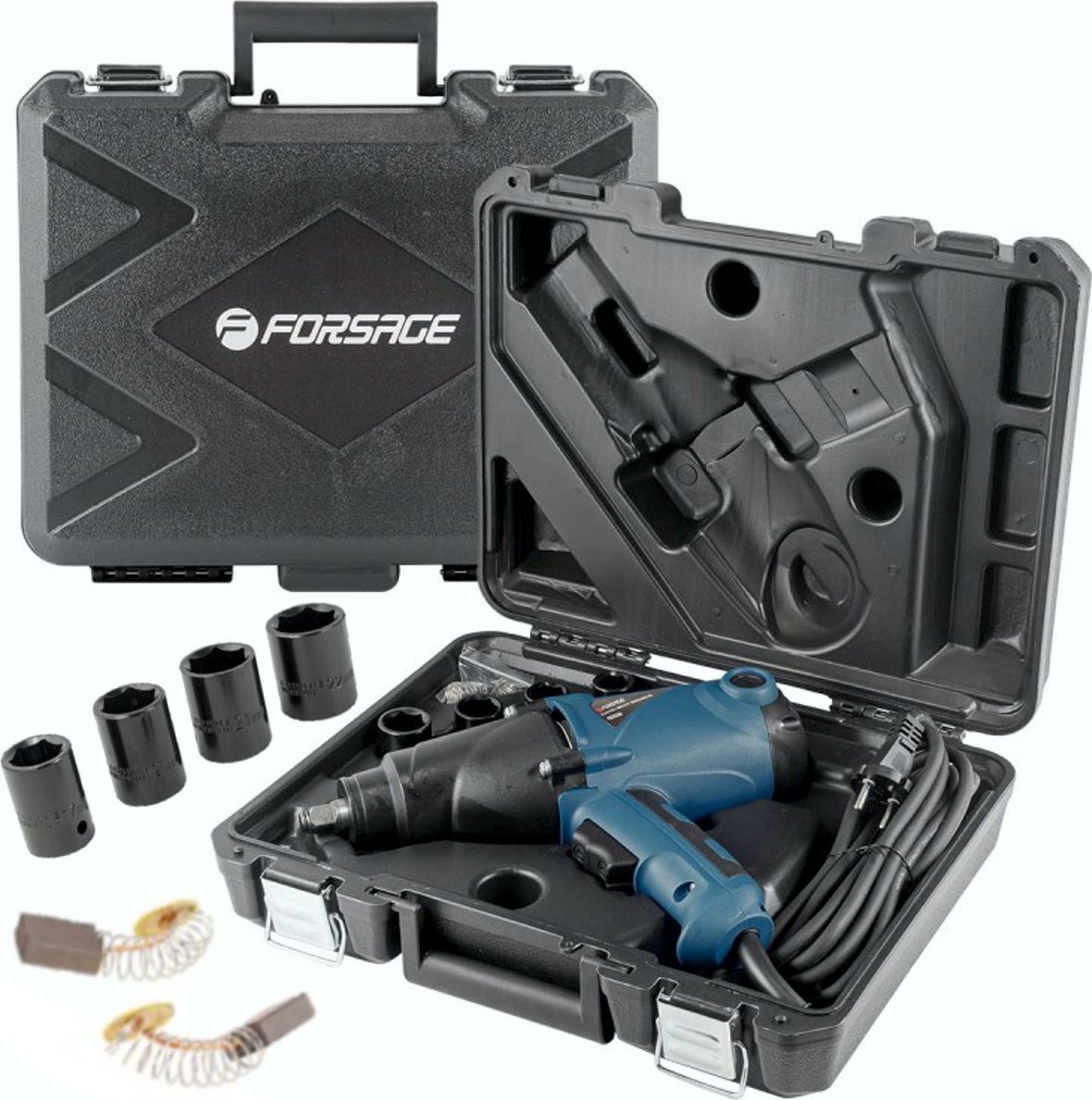 Forsage rázový utahovák elektrický rázový utahovák 1/2 500Nm 1010W + objímky