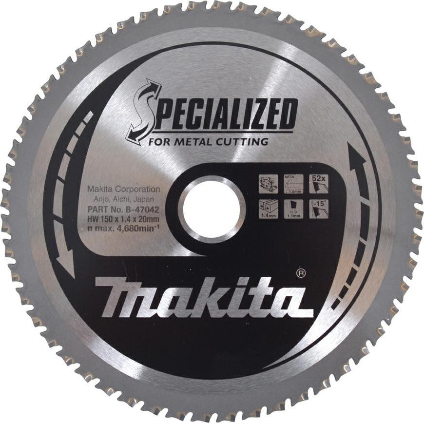 Makita  KRUHOVÁ PILA 150x20x52z TENKÉ KOVOVÉ DESKY (DCS551/DCS53)