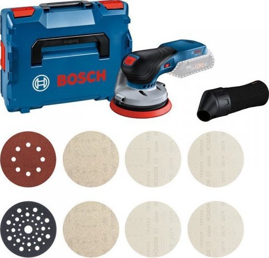 Akumulátorová excentrická bruska Bosch GEX 18V-125 Professional + startovací sada M480