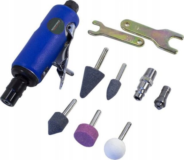 Rockforce Sander Pneumatická bruska + brusné hroty