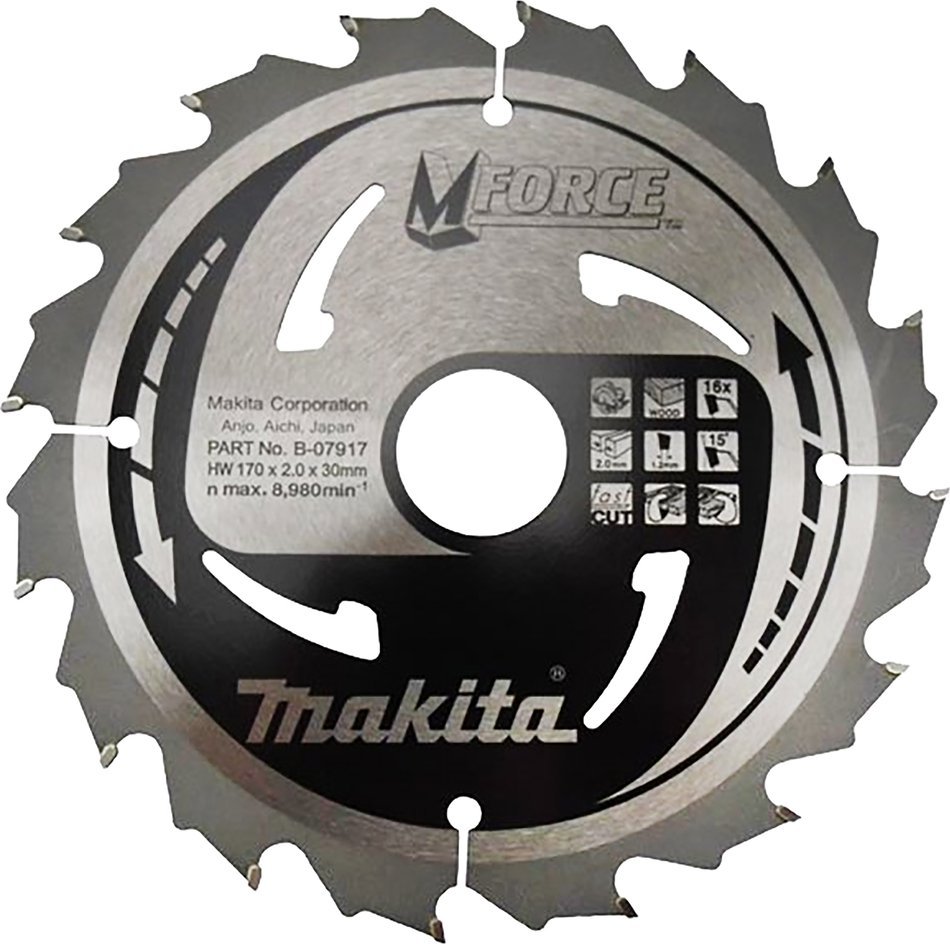 Makita KRUHOVÁ PILA 170x30/16x16z MFORCE >>>B-31946