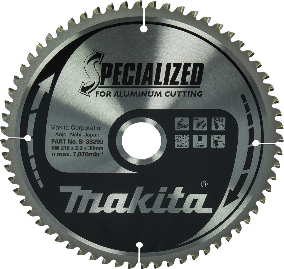 Makita  KRUHOVÁ PILA 216x30x64z SPECIALIZOVANÝ HLINÍK