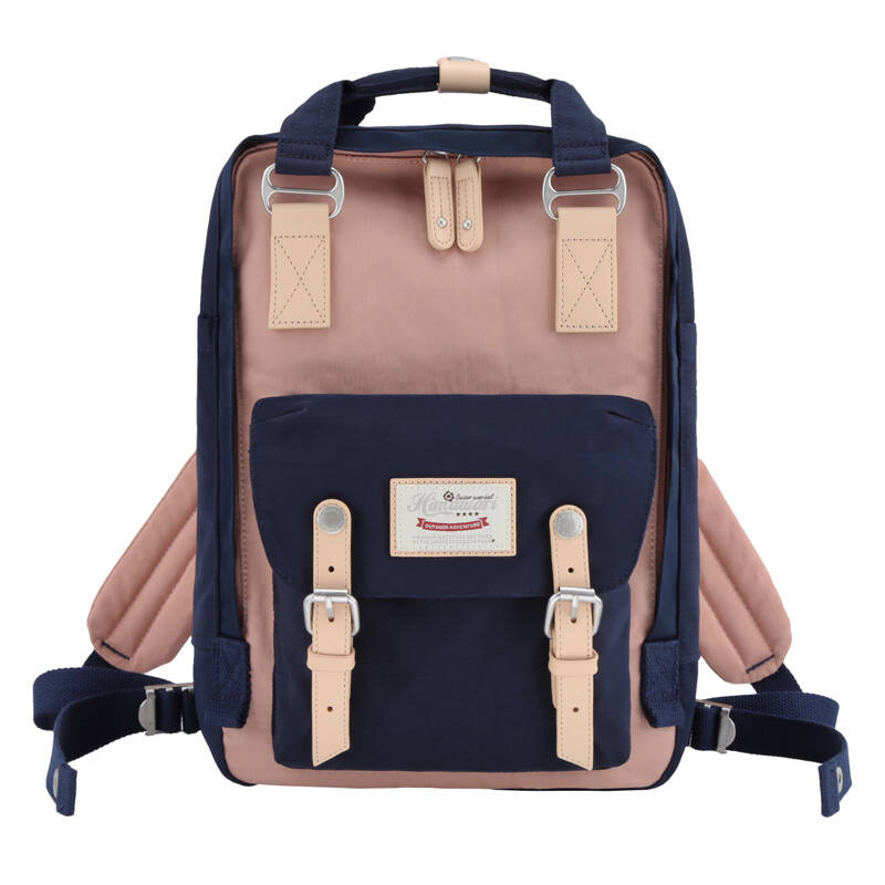 Batoh na notebook Himawari 188L 14   (tmavě modrá a růžová)