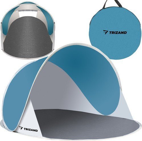 Trizand Plážový stan 145x100x70cm - tyrkysově šedý