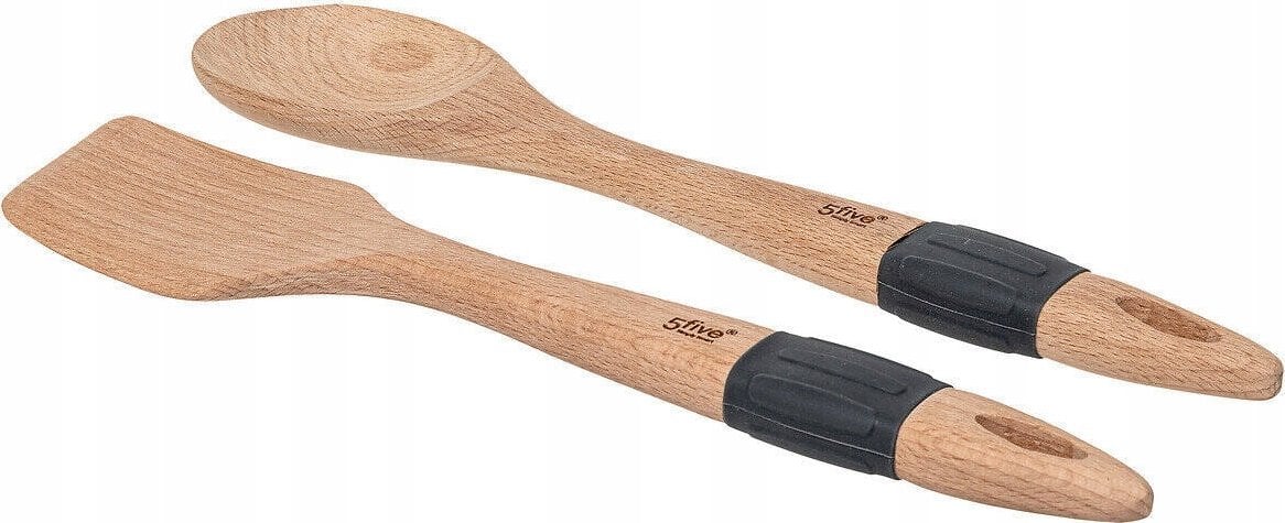 5five Kuchyňské doplňky, špachtle z bukového dřeva, 2 ks.