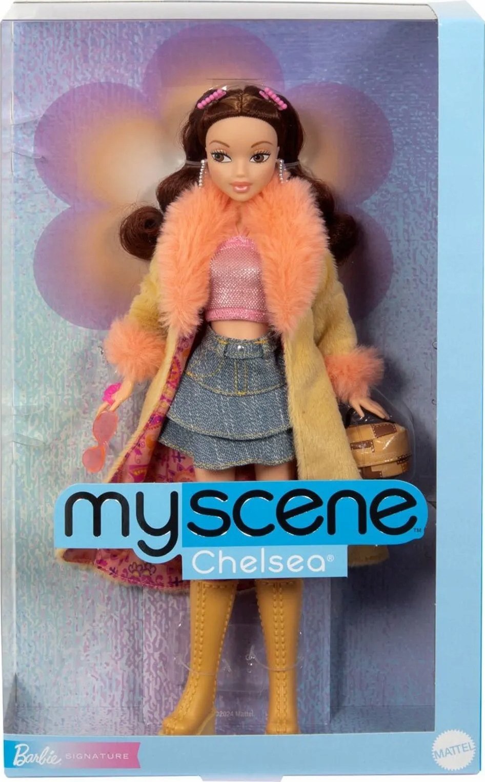 Sběratelská panenka Mattel Barbie Signature My Scene Chelsea v oblečku inspirovaném tisíciletími