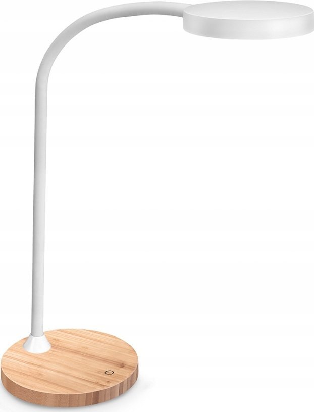 CEP Stolní lampa CEP CLED-0290 Stolní lampa, Flex, bílá s el. dřevo