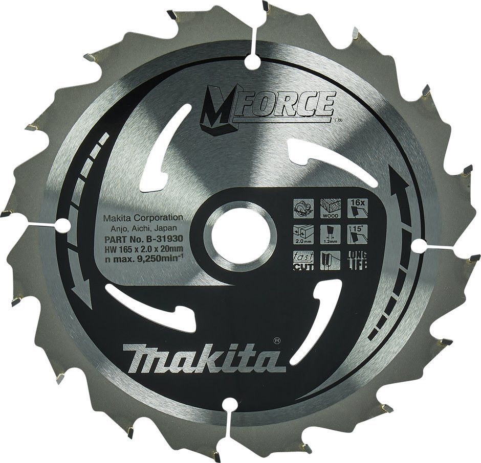 Makita  cirkulační pila 165x20x16z M-FORCE WOOD