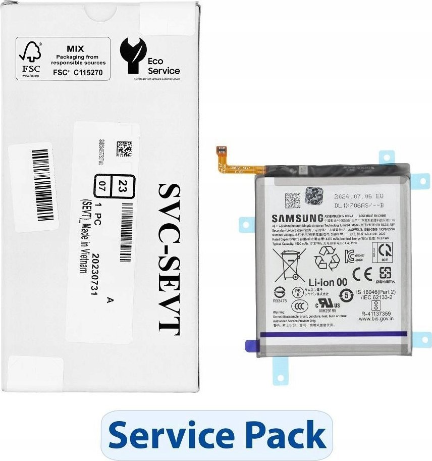 Samsung Battery ServicePack Baterie EB-BA525ABY pro SAMSUNG A52/A52S/S20 FE GH82-24205A
