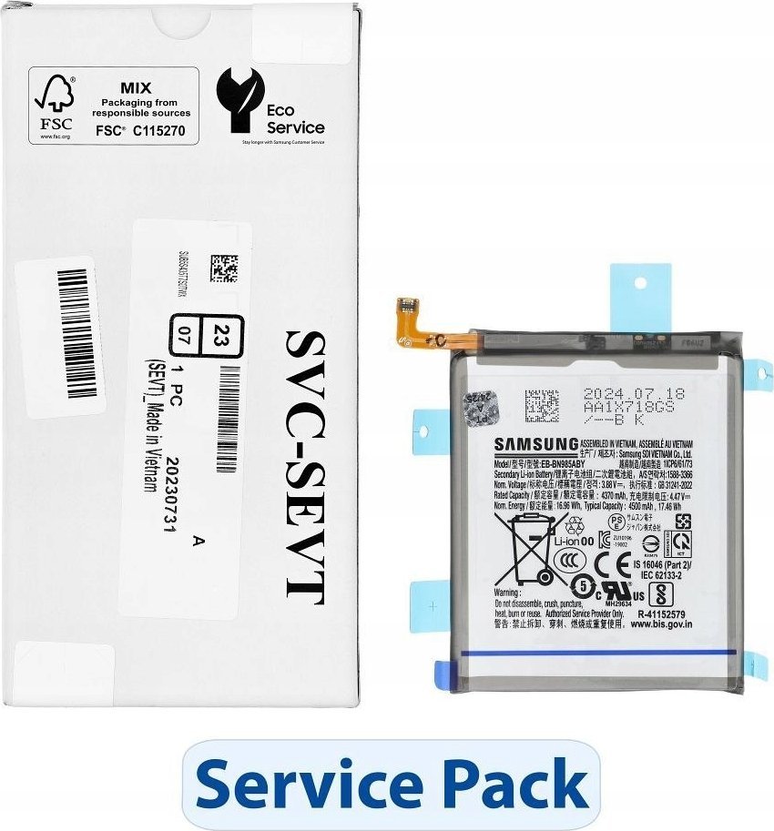 Baterie Samsung Battery ServicePack EB-BN985ABY pro SAMSUNG Note 20 Ultra N985 GH82-23333A