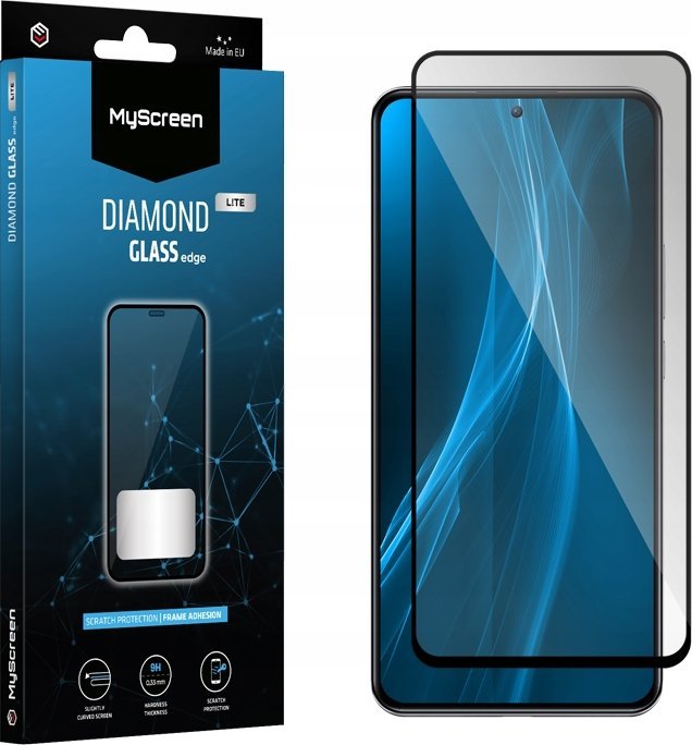 MyScreen Protector Ochranné sklo Realme 7 Pro - Tvrzené sklo pro mírně zakřivené obrazovky DIAMOND GLASS LITE edge FULL GLUE