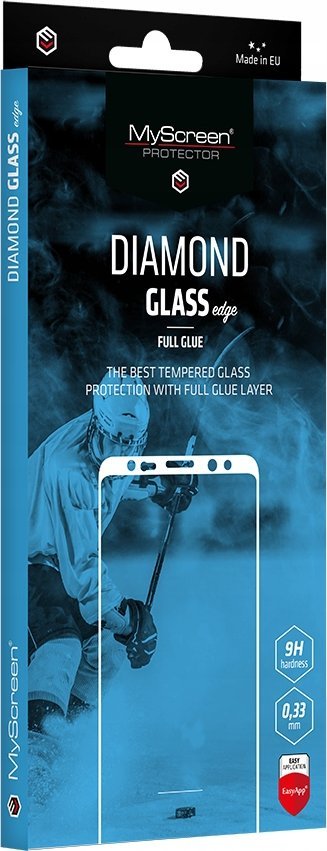 MyScreen Protector Samsung Galaxy Xcover Pro - Tvrzené sklo s lepidlem na celé ploše MyScreen DIAMOND GLASS edge FULL GLUE (černý rám)