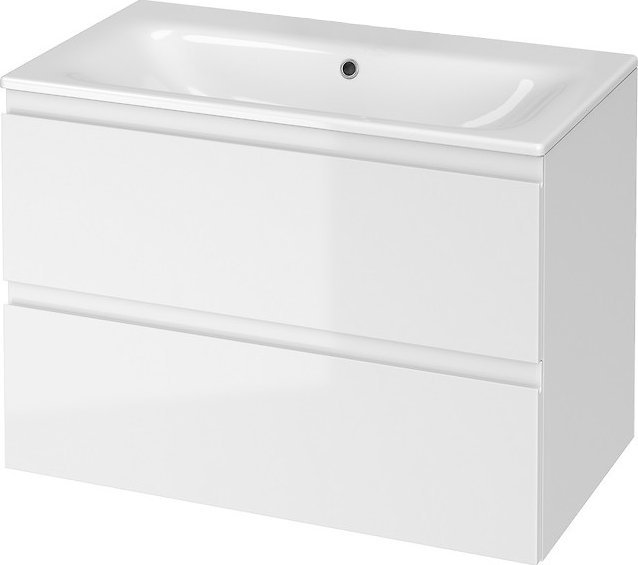 Cersanit SET B277 MODUO 80 WHITE DSM umyvadlo (SKŘÍŇKA + UMÝVADLO OTOČENÉ NA DESKU) // CER.MODUO-SET-80-BÍLÁ-DSM-ZAPUŠTĚNÉ (S801-316-ECO)
