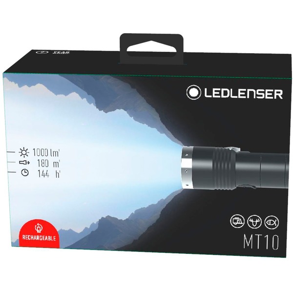 Led Lenser MT10 Hand flashlight Black Silver