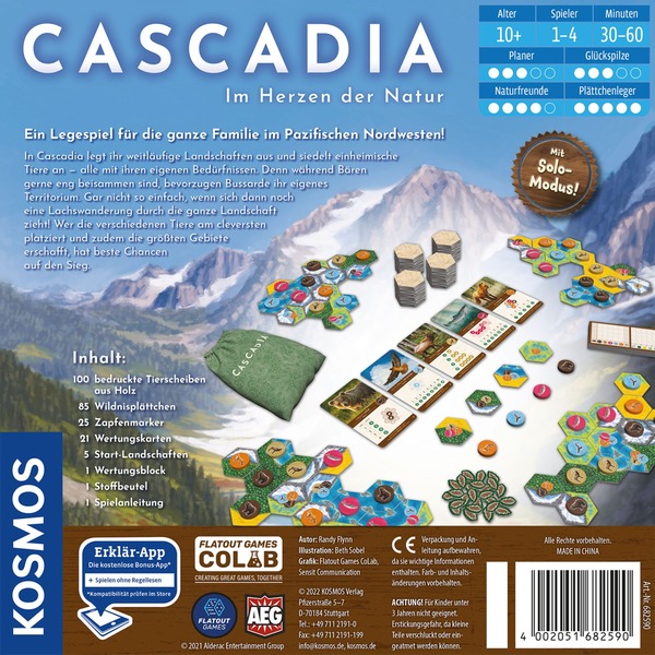 Cascadia - im Herzen der Natur, Gesellschaftsspiel