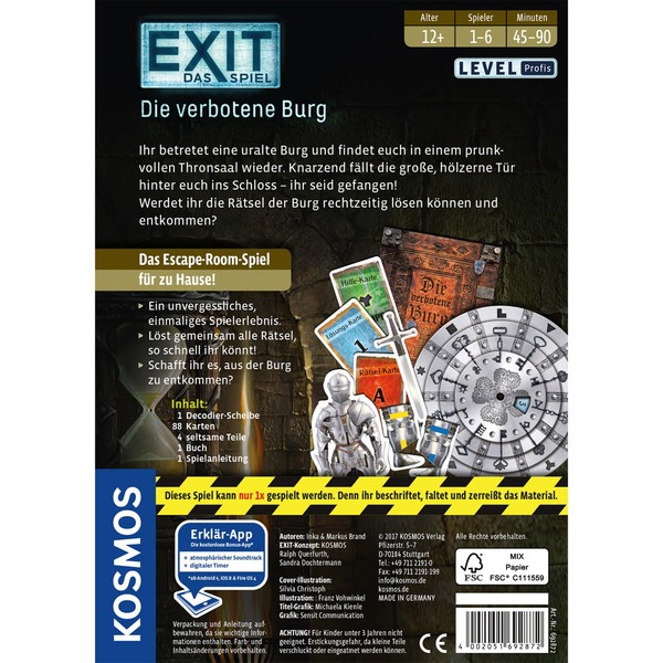 EXIT - Das Spiel - Die verbotene Burg, Partyspiel