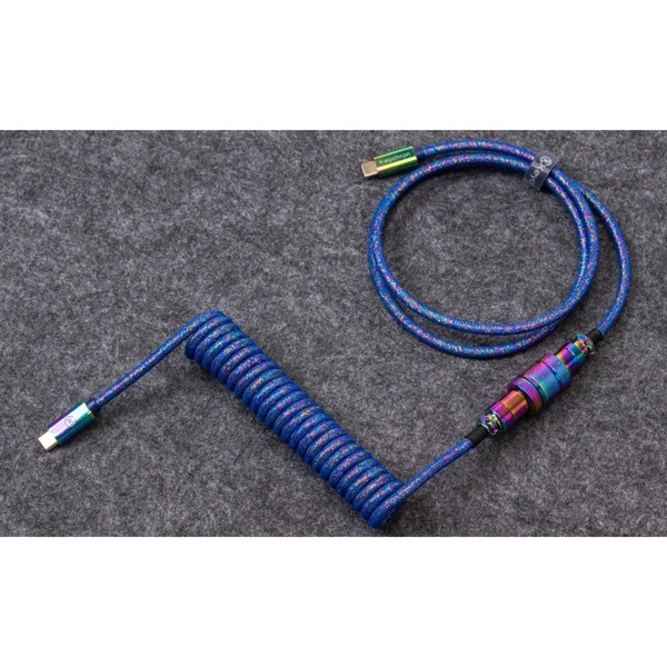USB 3.2 Gen 1 Premium Coiled Aviator Kabel, USB-C Stecker > USB-C Stecker