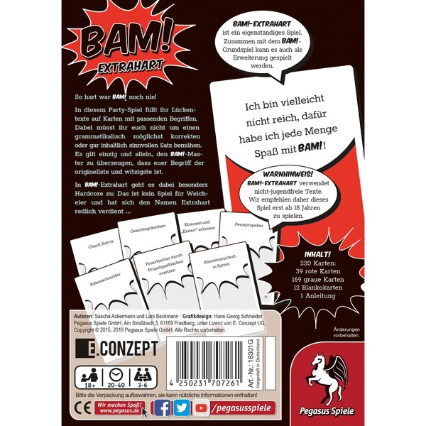 Bam! Extrahart, Partyspiel