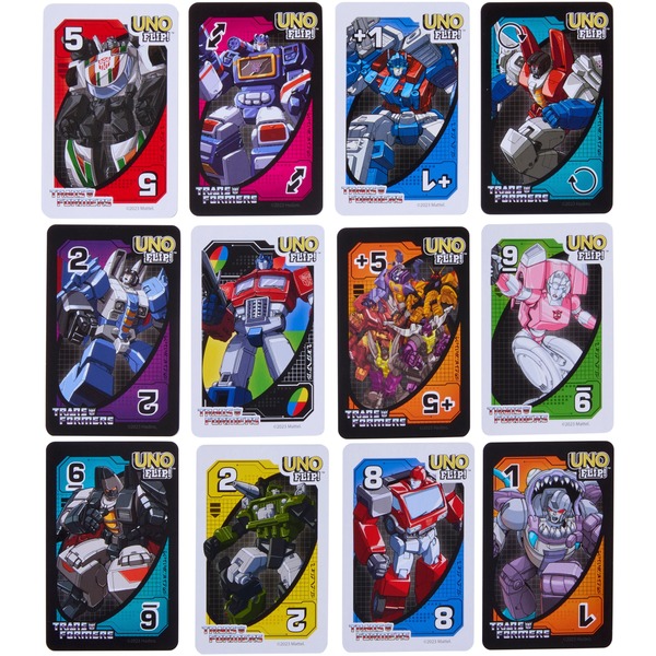 Mattel Games UNO Flip! Transformers, karetní hra