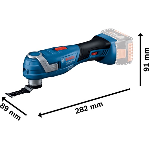 Akumulátorová multifunkční řezačka Bosch GOP 18V-34 Solo Professional, 18V, multifunkční