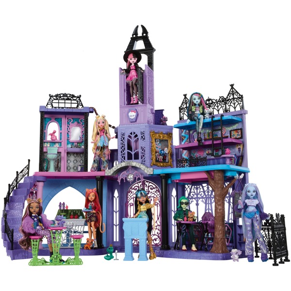 Hrací sada Mattel Monster High Haunted High School, domeček pro panenky